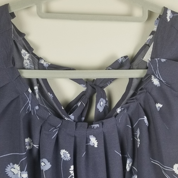 🎀LC Lauren Conrad Floral Blue Dress - Picture 3 of 9